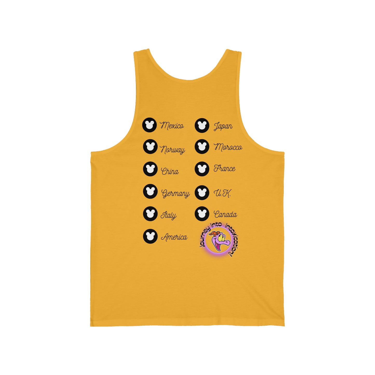 Epcot Drinking Around the World - Unisex Jersey Tank