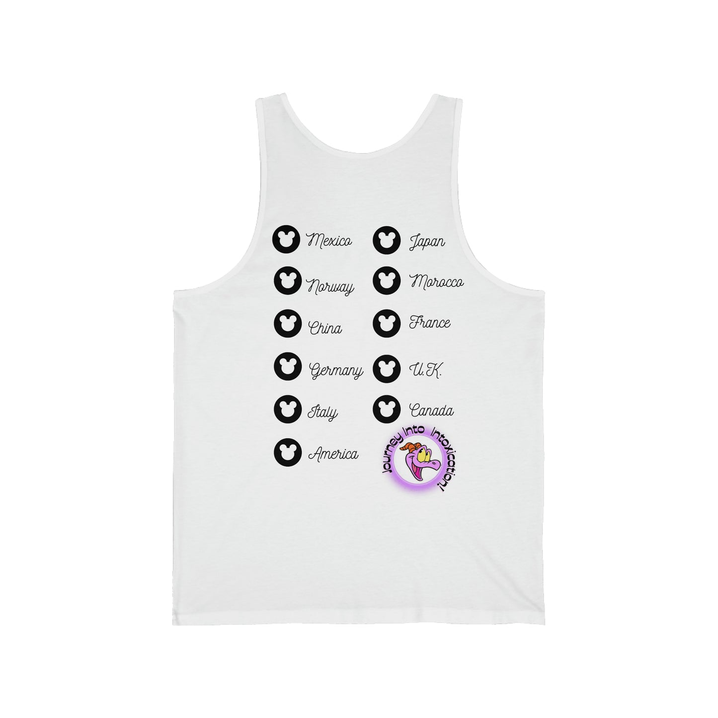 Epcot Drinking Around the World - Unisex Jersey Tank
