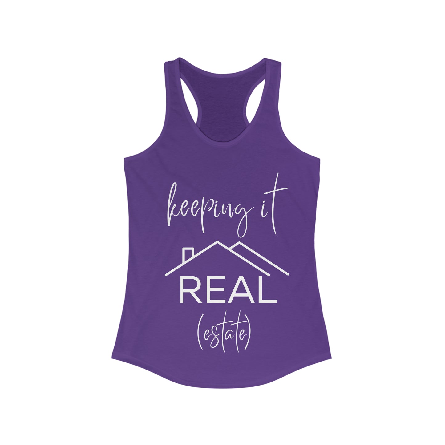 Keeping It Real Estate- Women's Ideal Racerback Tank