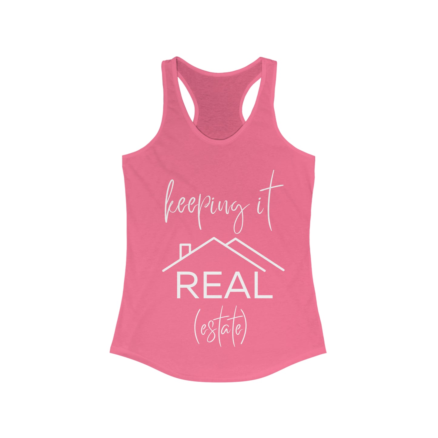 Keeping It Real Estate- Women's Ideal Racerback Tank
