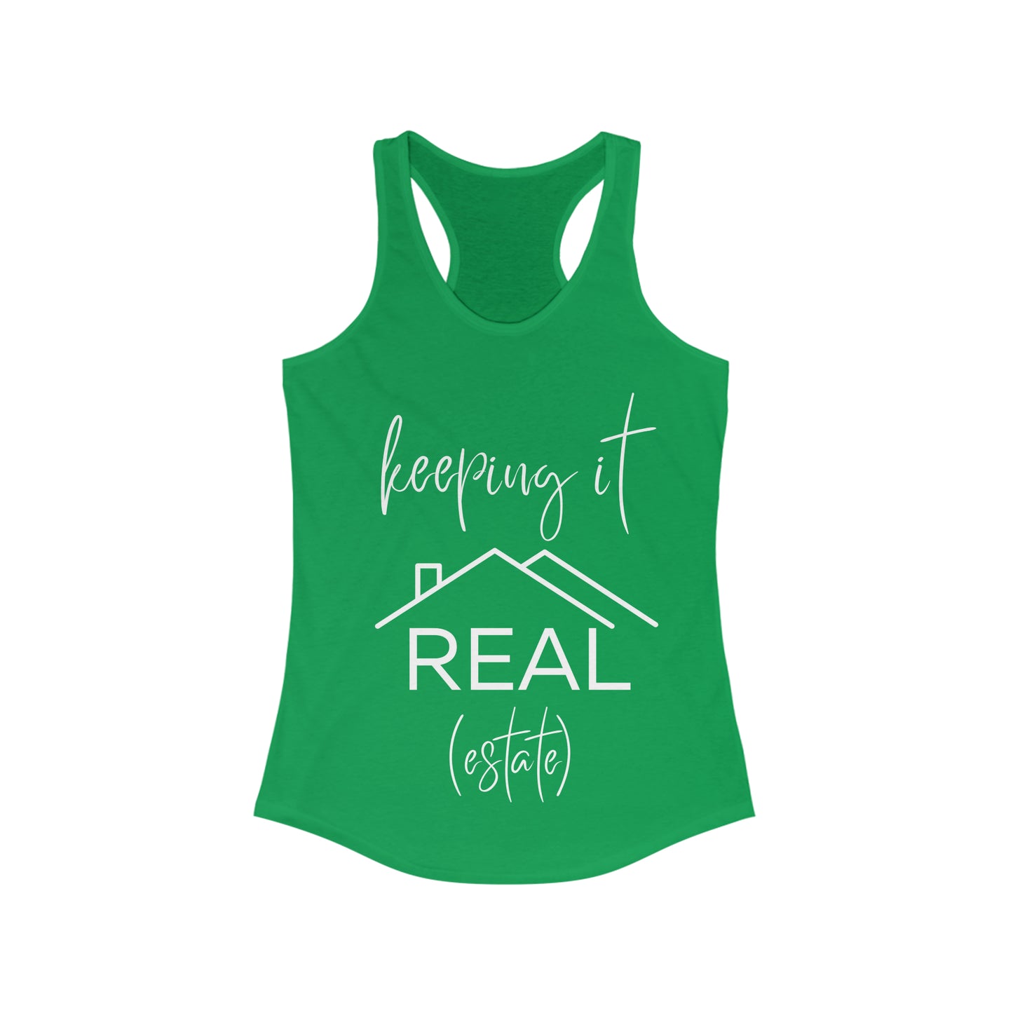 Keeping It Real Estate- Women's Ideal Racerback Tank