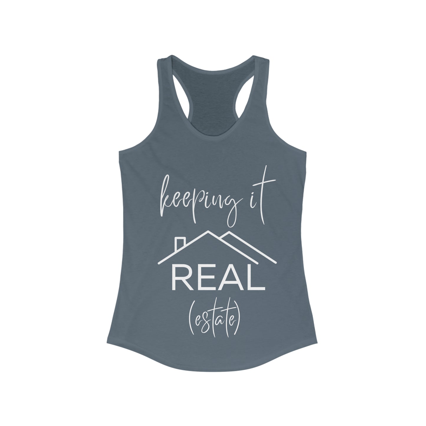 Keeping It Real Estate- Women's Ideal Racerback Tank