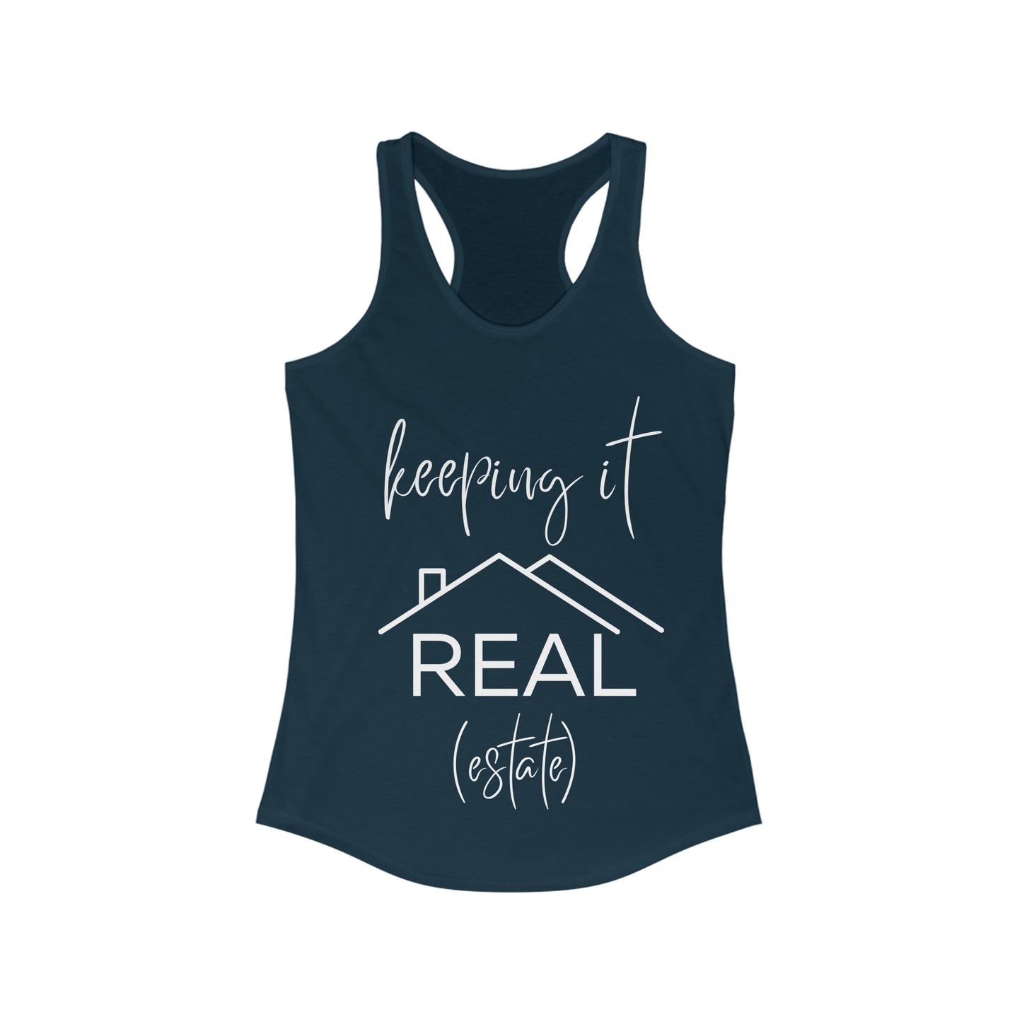 Keeping It Real Estate- Women's Ideal Racerback Tank
