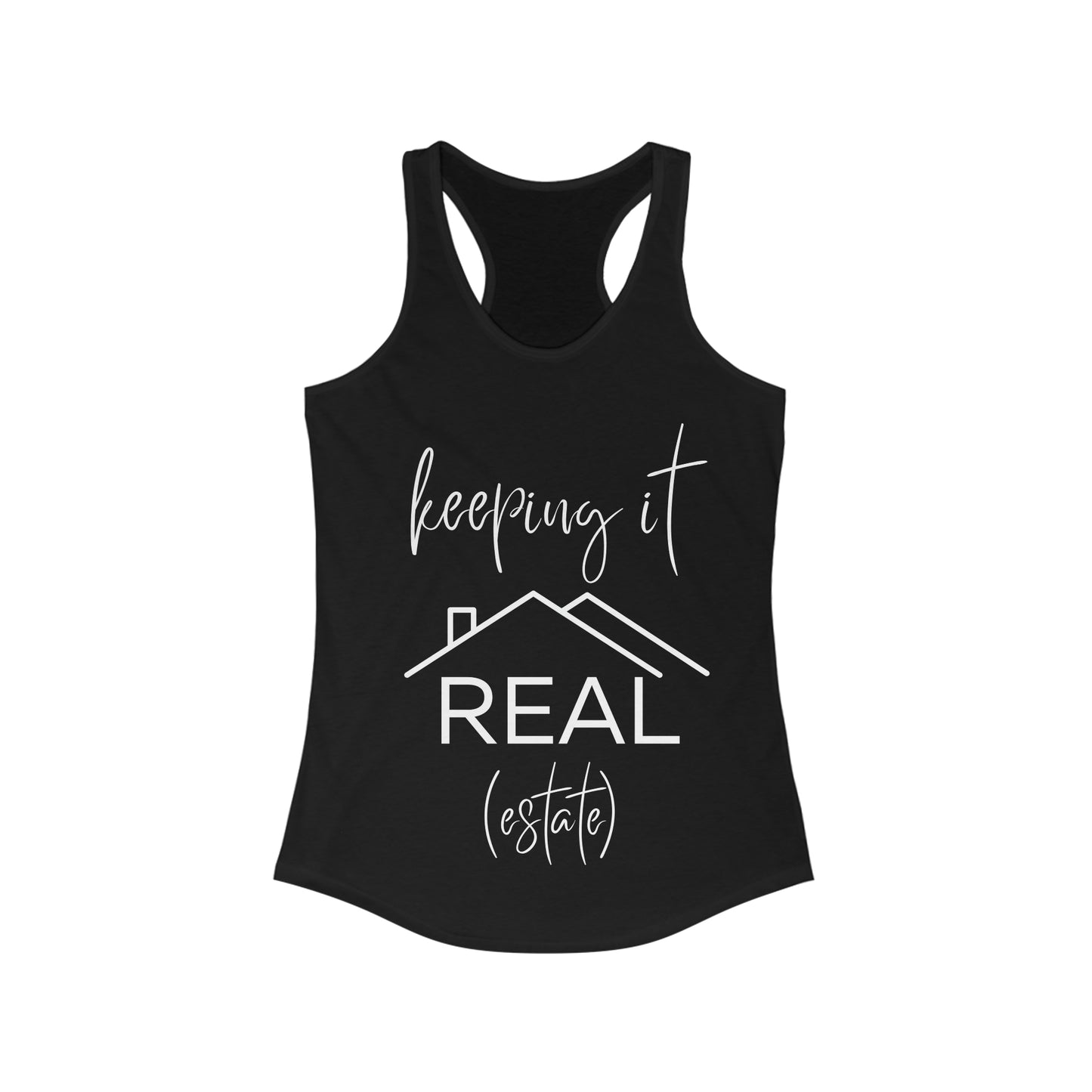 Keeping It Real Estate- Women's Ideal Racerback Tank