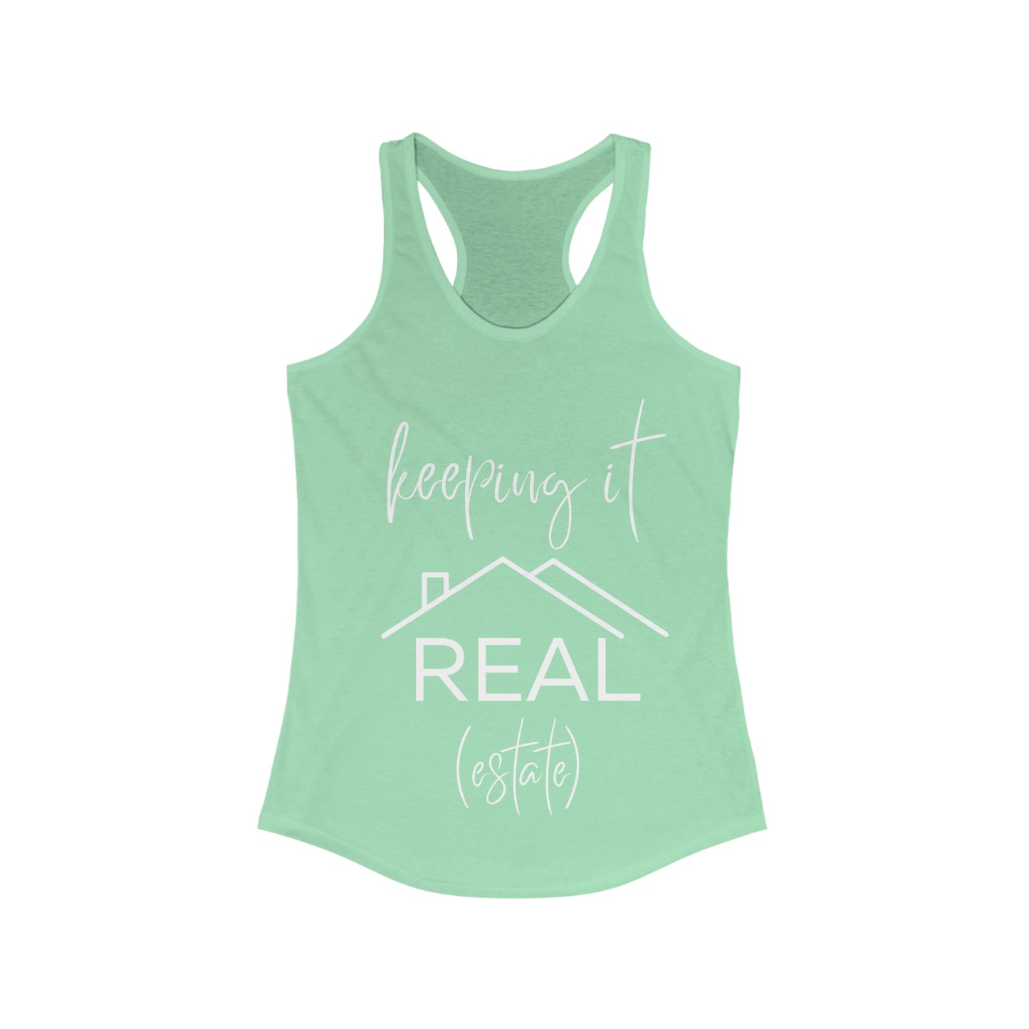 Keeping It Real Estate- Women's Ideal Racerback Tank