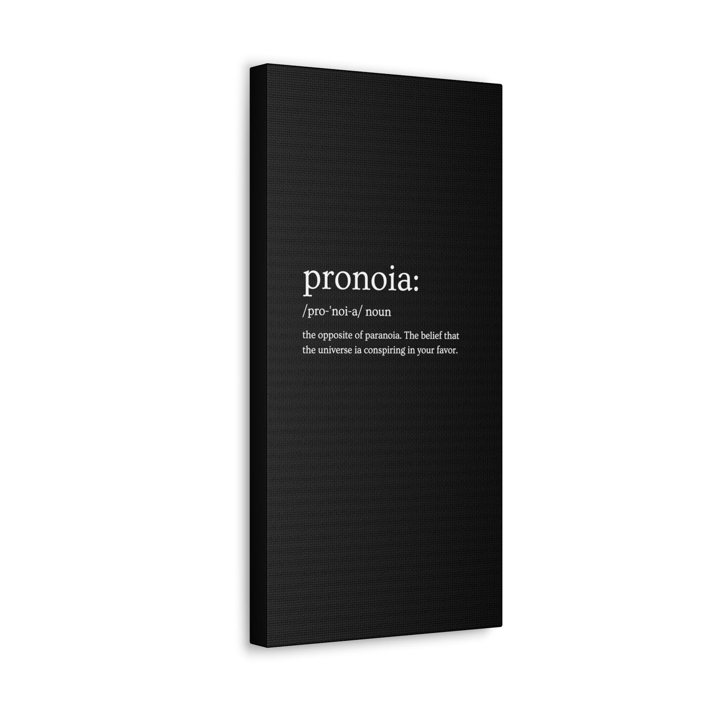 Pronoia - definition Canvas Gallery Wraps