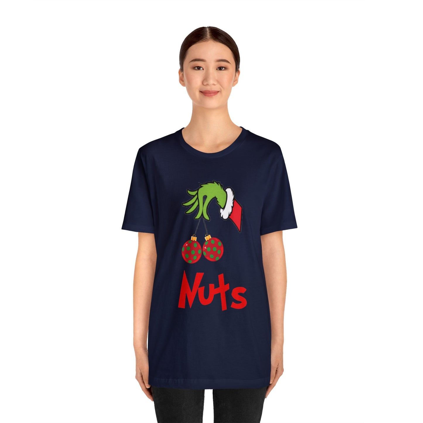 Grinch Couples Tshirt (Nuts) Unisex Jersey Short Sleeve Tee