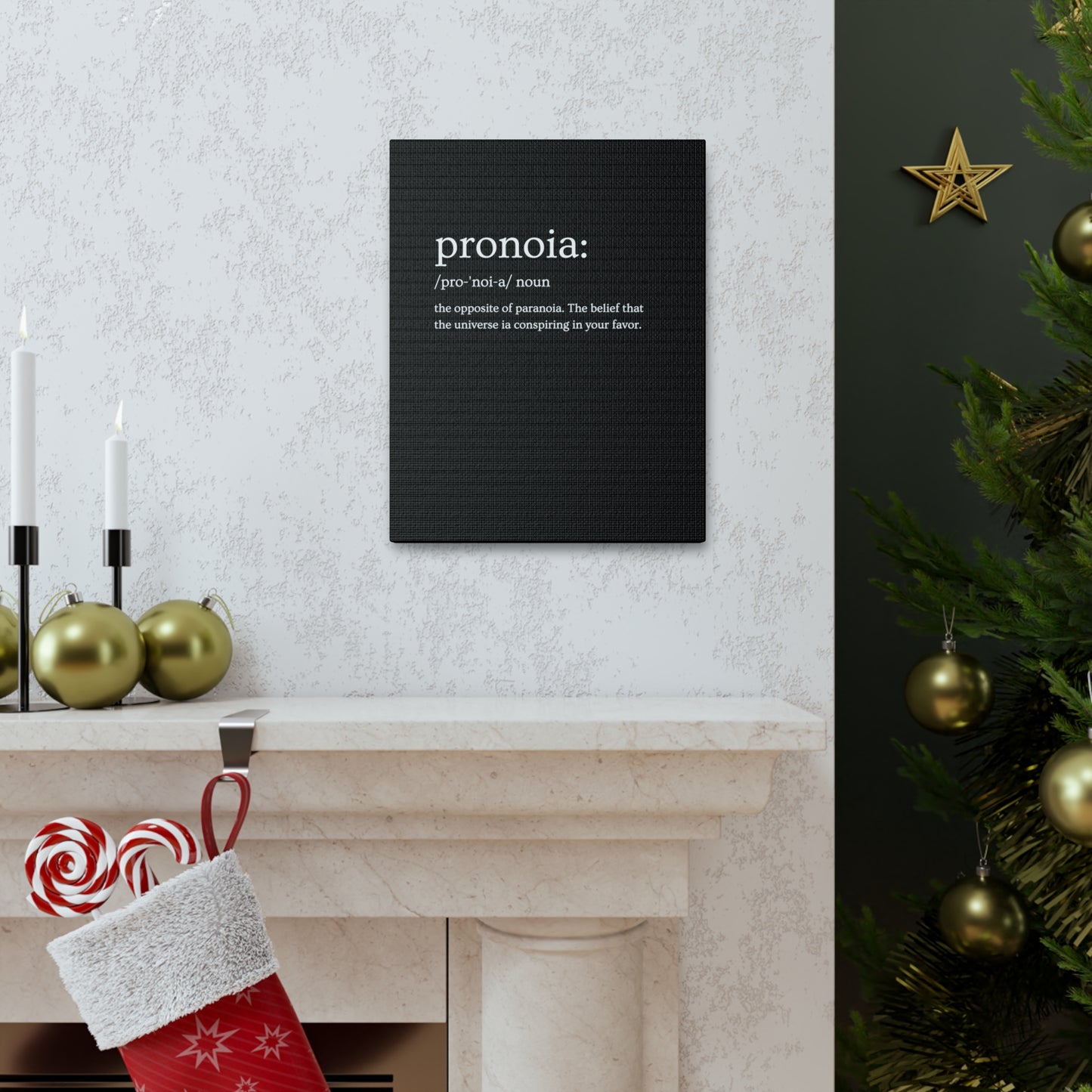 Pronoia - definition Canvas Gallery Wraps