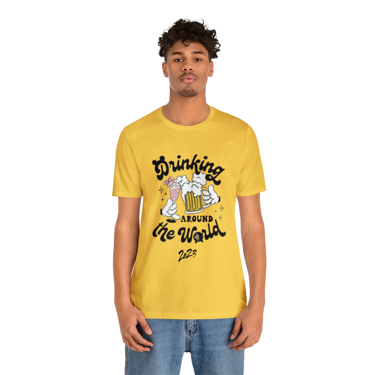 Epcot Drinking Around the World Unisex Jersey Short Sleeve Tee