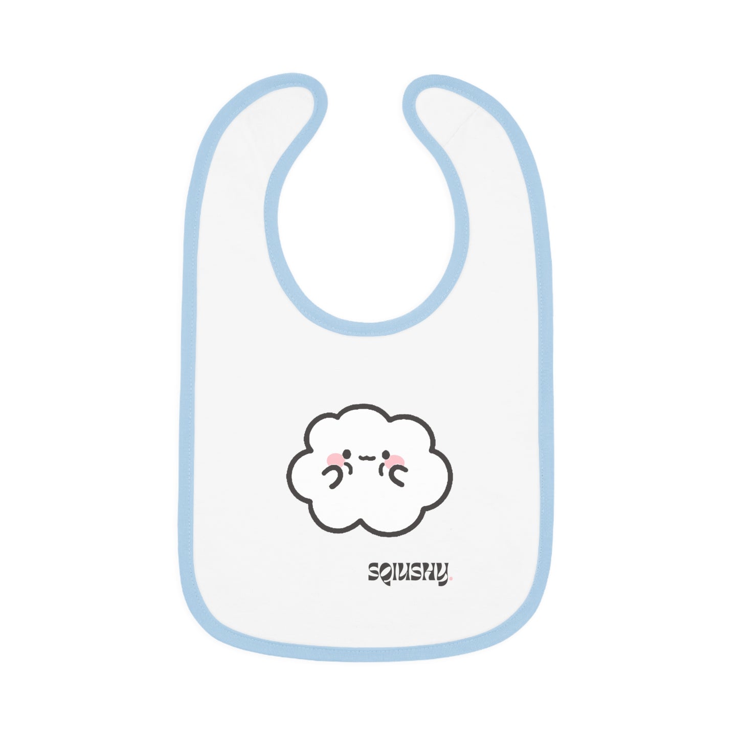 Squishy- Cumulo Cuties Baby Contrast Trim Jersey Bib
