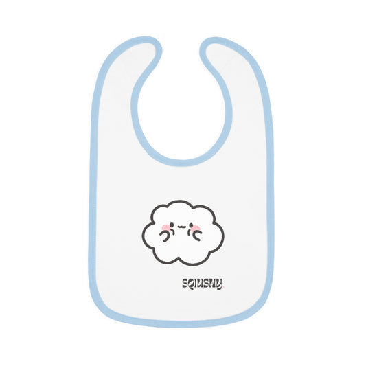 Squishy- Cumulo Cuties Baby Contrast Trim Jersey Bib