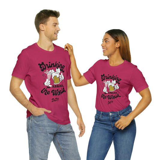 Epcot Drinking Around the World Unisex Jersey Short Sleeve Tee
