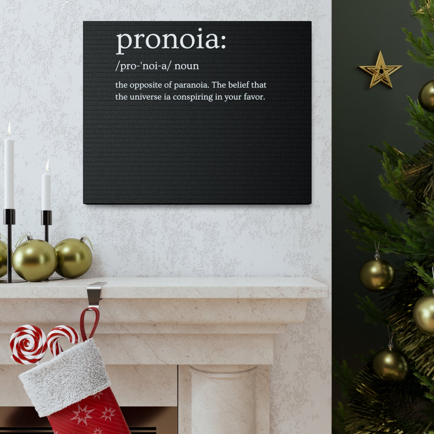 Pronoia - definition Canvas Gallery Wraps