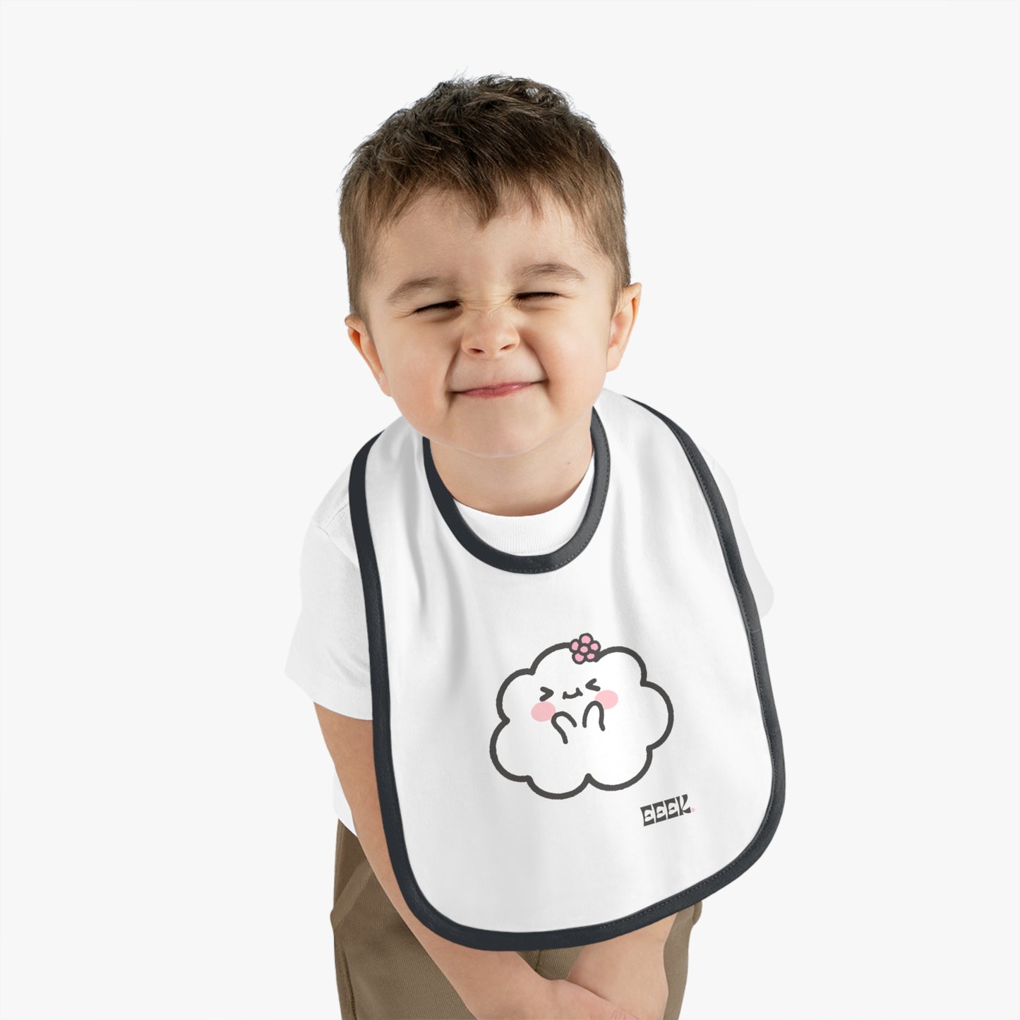 Eeek- Cumulo Cuties Baby Contrast Trim Jersey Bib