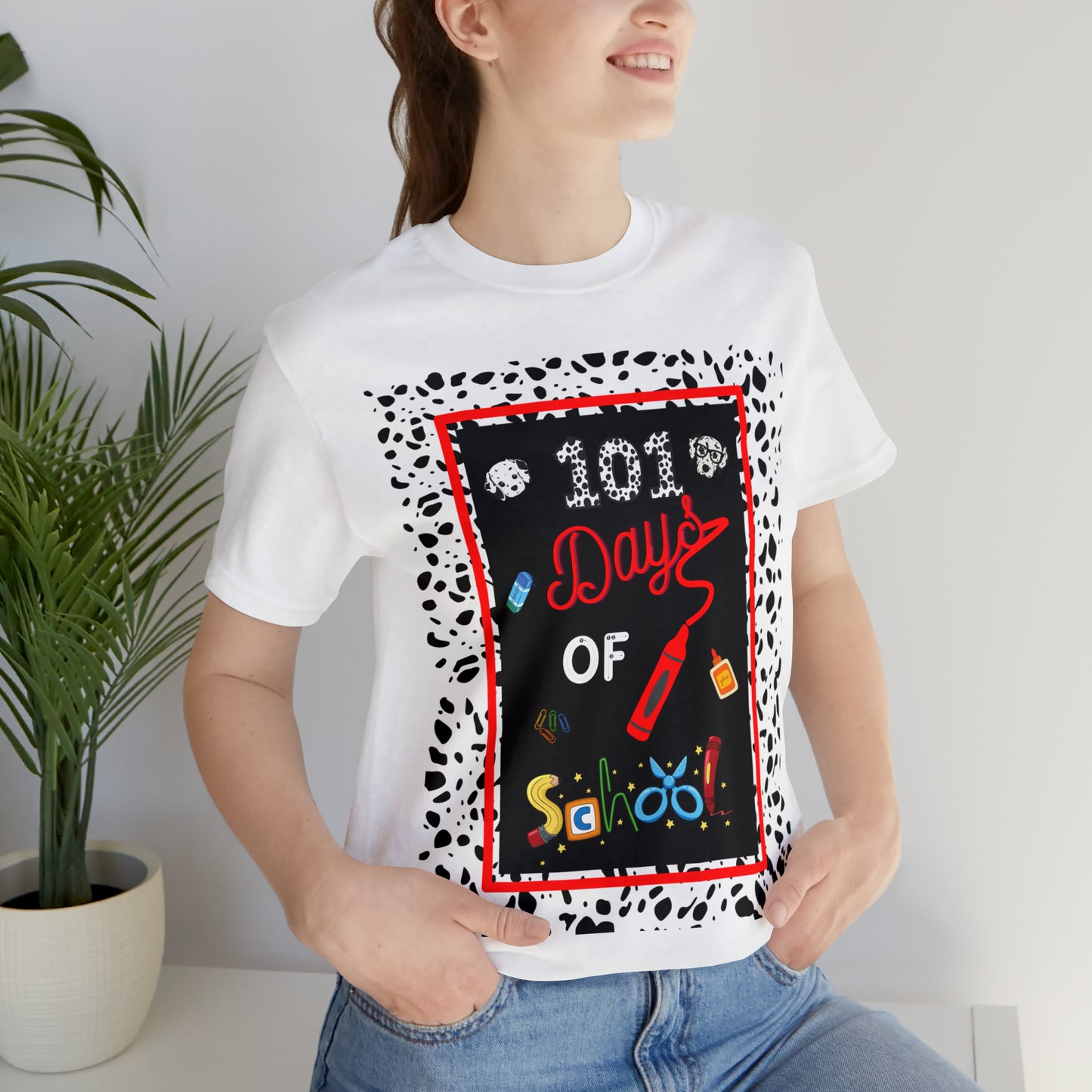 101 days of school Teachers T-shirt - Unisex Jersey Short Sleeve Tee