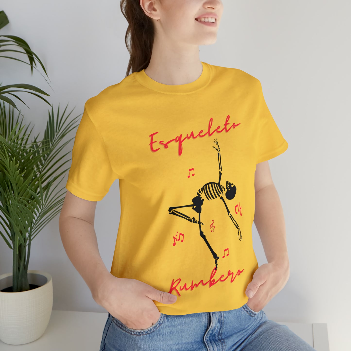 Esqueleto Rumbero Unisex Jersey Short Sleeve Tee