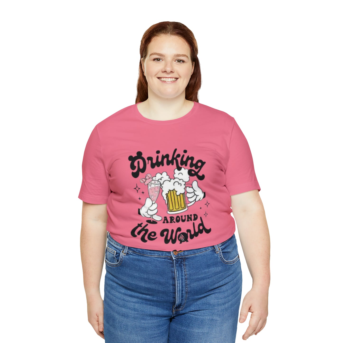 Epcot Drinking Around the World Unisex Jersey Short Sleeve Tee