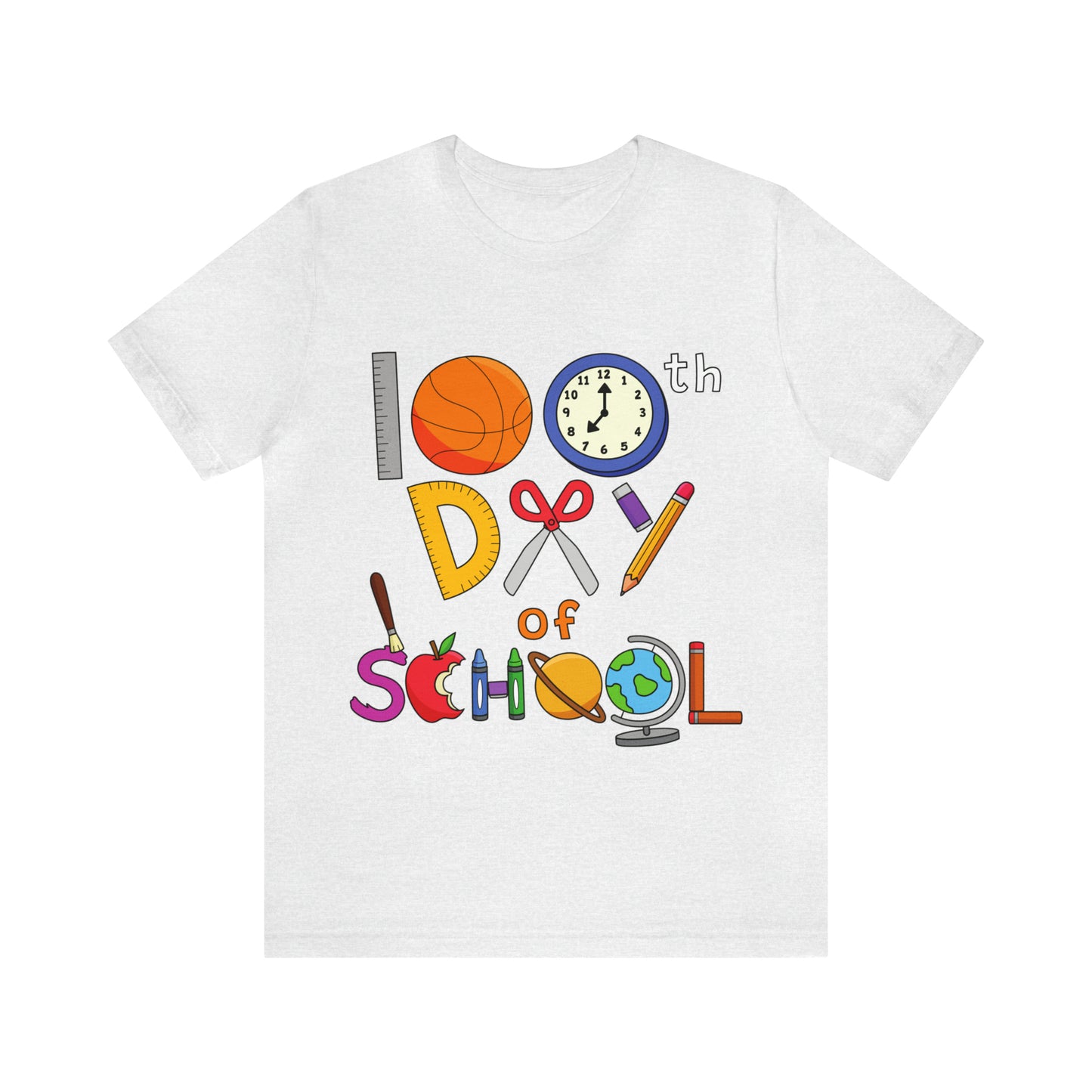 100th Day of School Teacher T- Shirt - Unisex Jersey Short Sleeve Tee