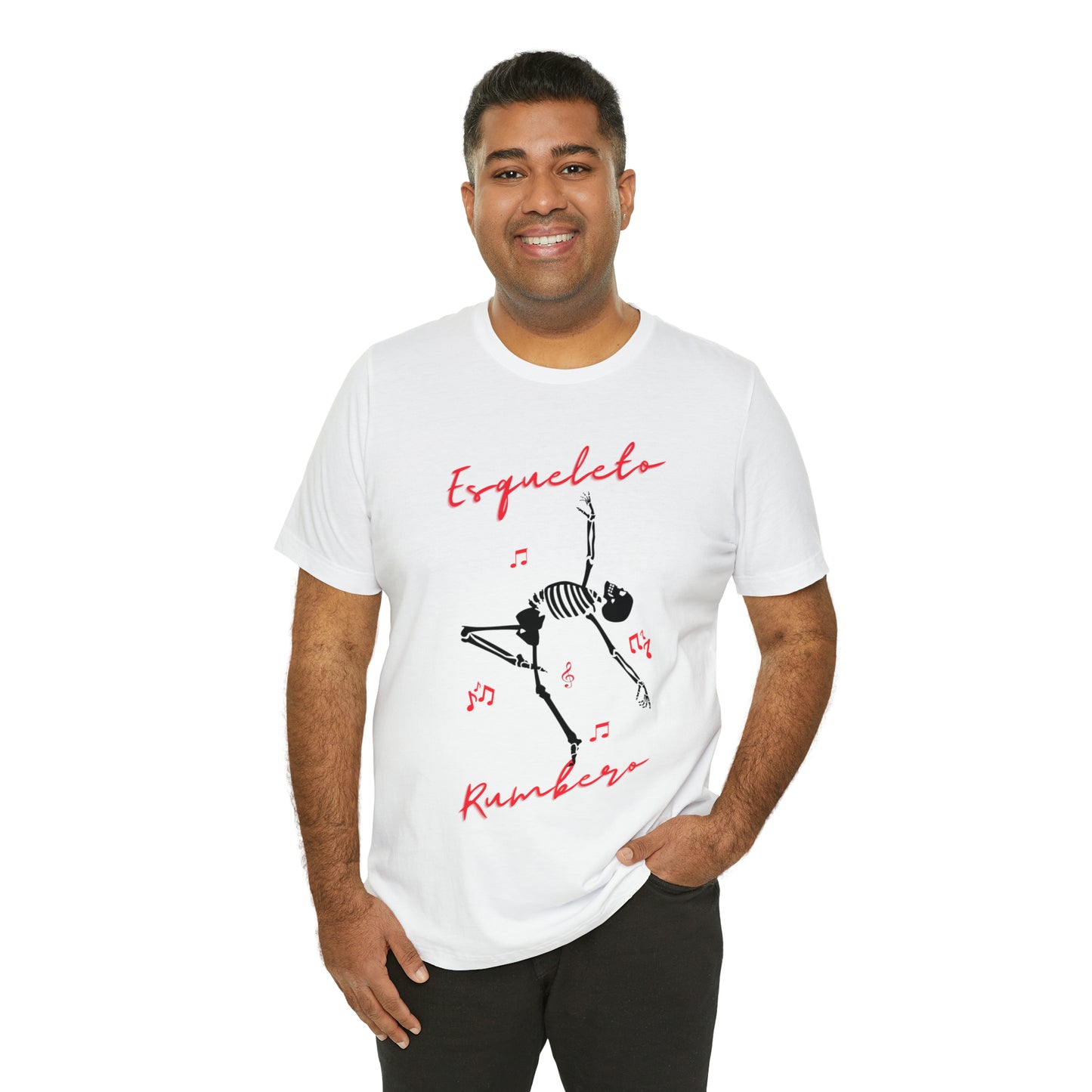 Esqueleto Rumbero Unisex Jersey Short Sleeve Tee