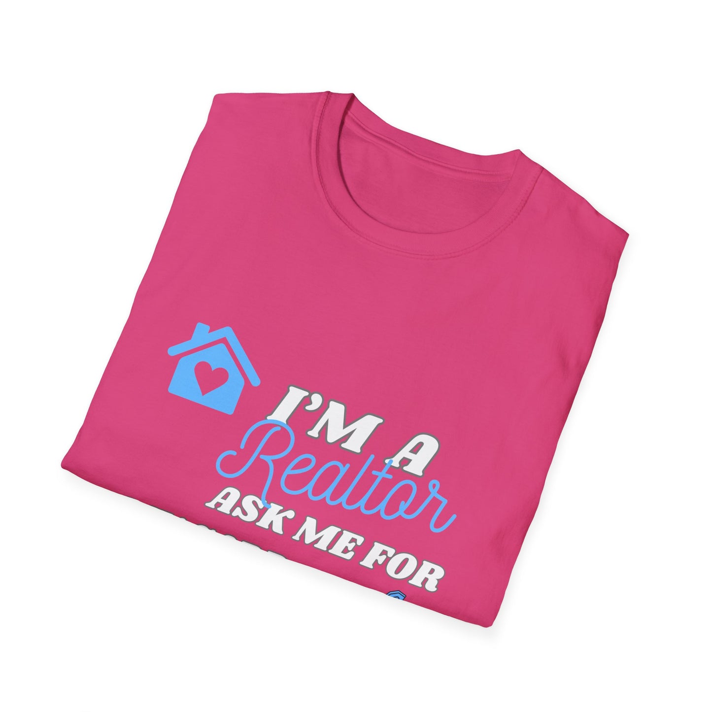 Realtor T-Shirt - Ask me for my card ( light blue)