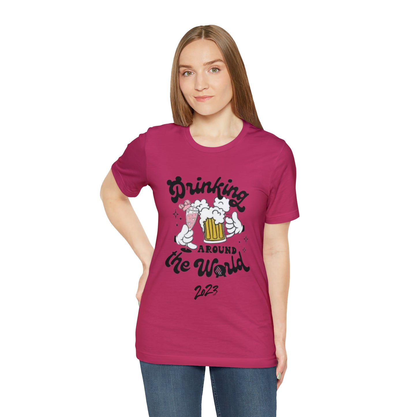 Epcot Drinking Around the World Unisex Jersey Short Sleeve Tee