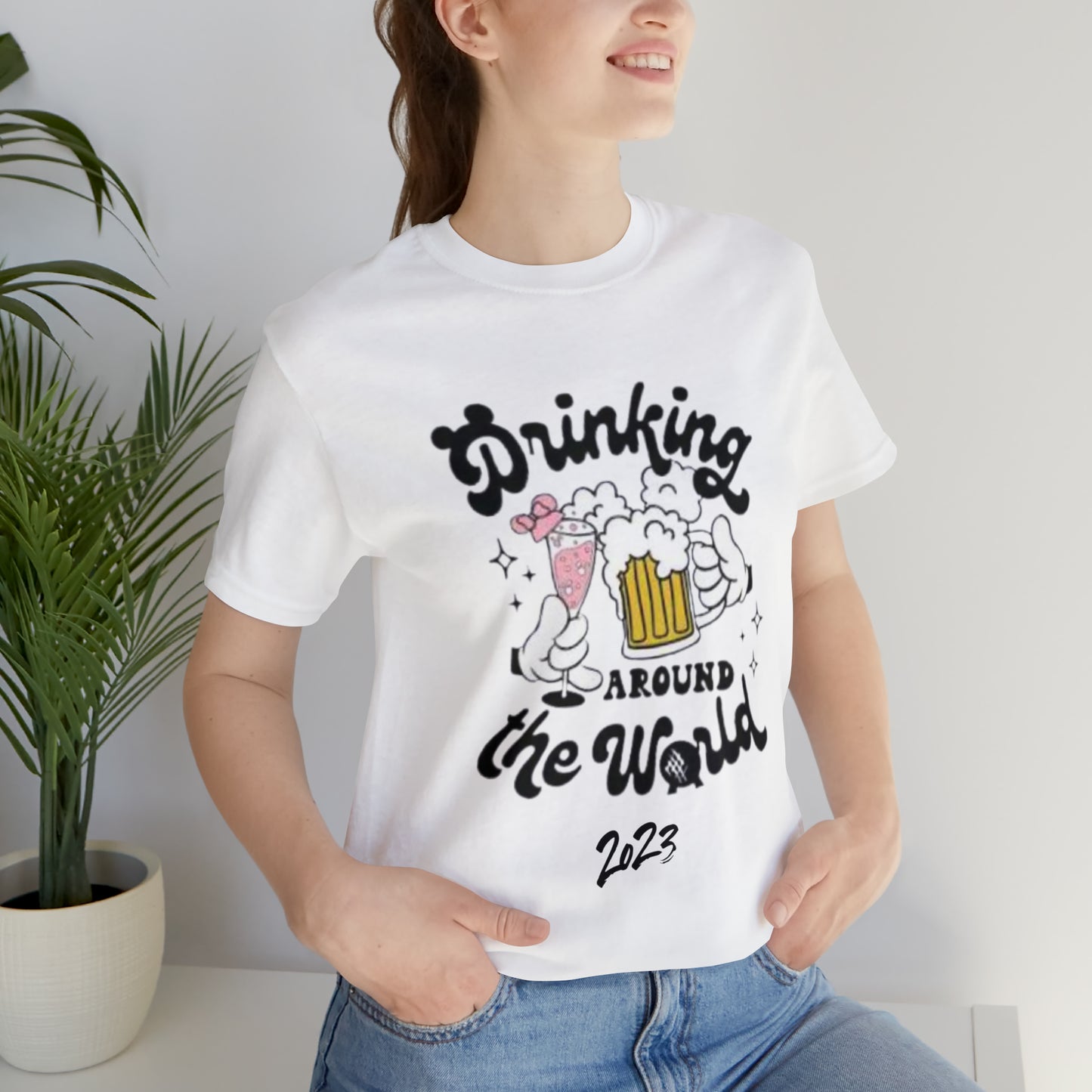 Epcot Drinking Around the World Unisex Jersey Short Sleeve Tee