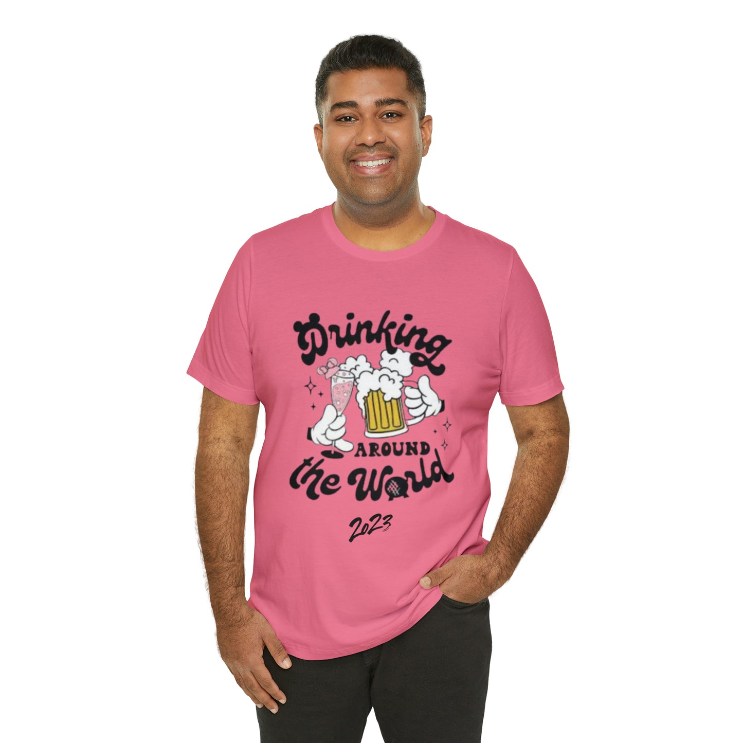 Epcot Drinking Around the World Unisex Jersey Short Sleeve Tee