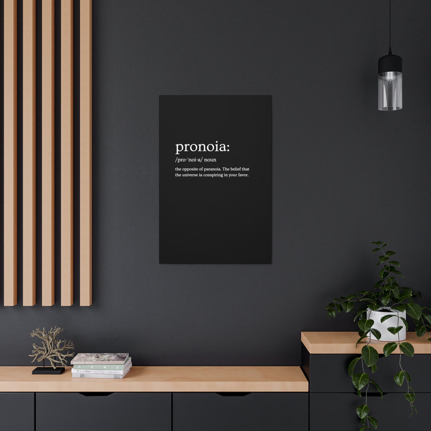 Pronoia - definition Canvas Gallery Wraps