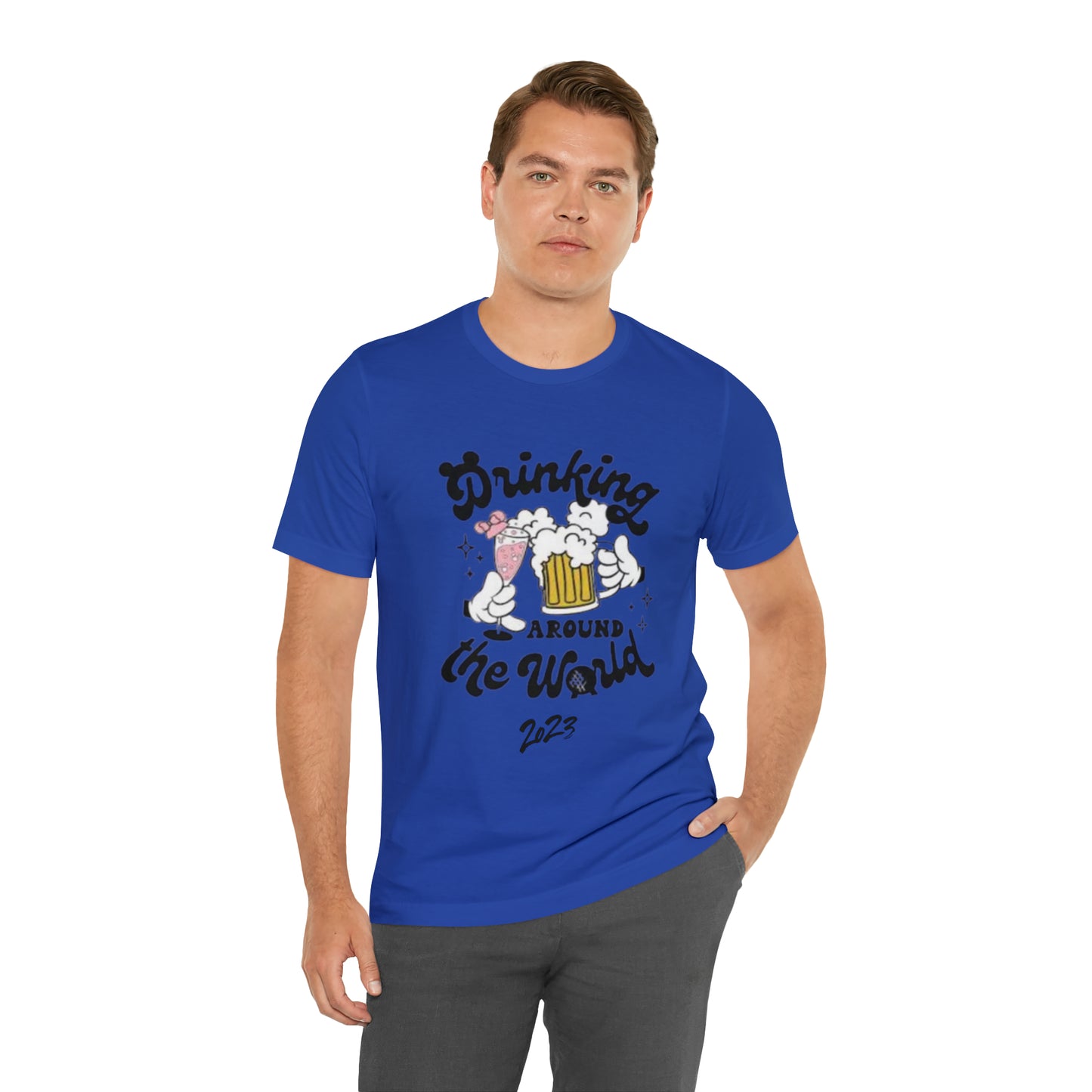 Epcot Drinking Around the World Unisex Jersey Short Sleeve Tee