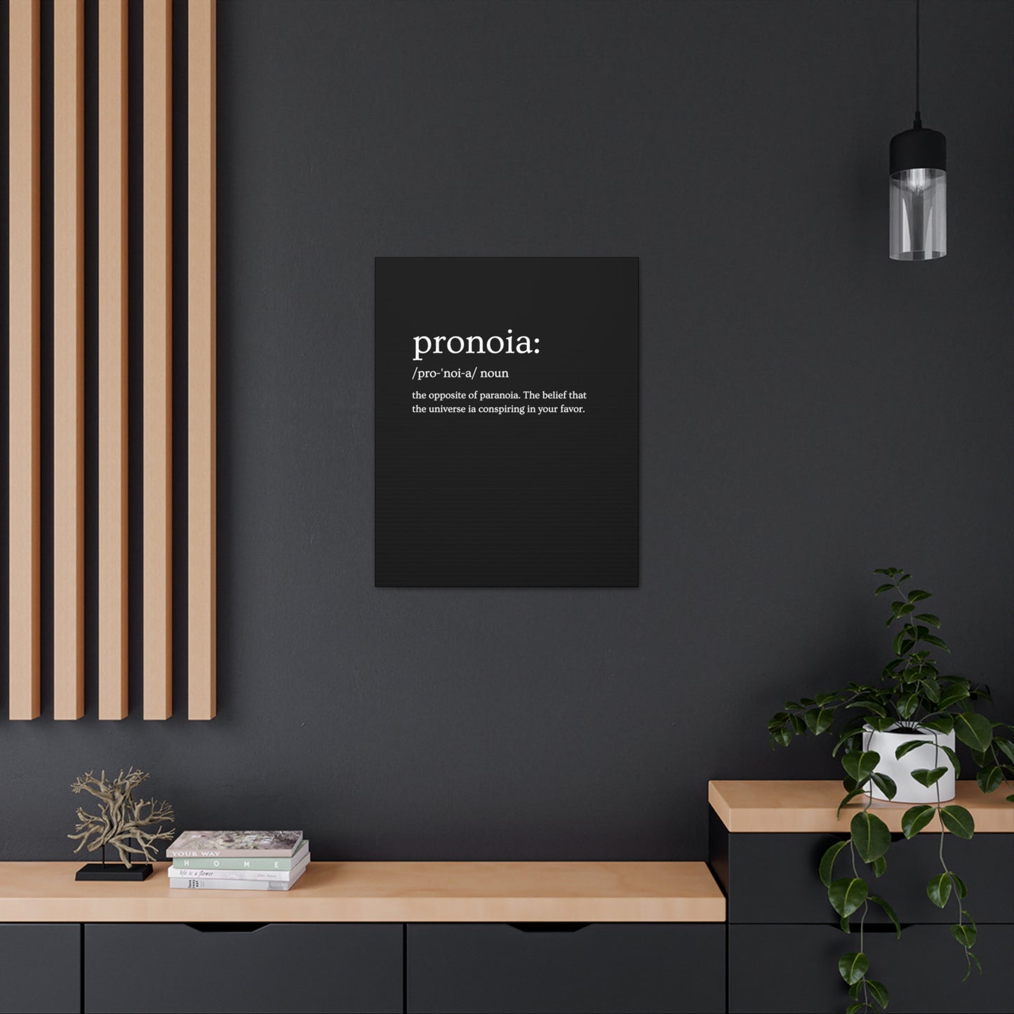 Pronoia - definition Canvas Gallery Wraps