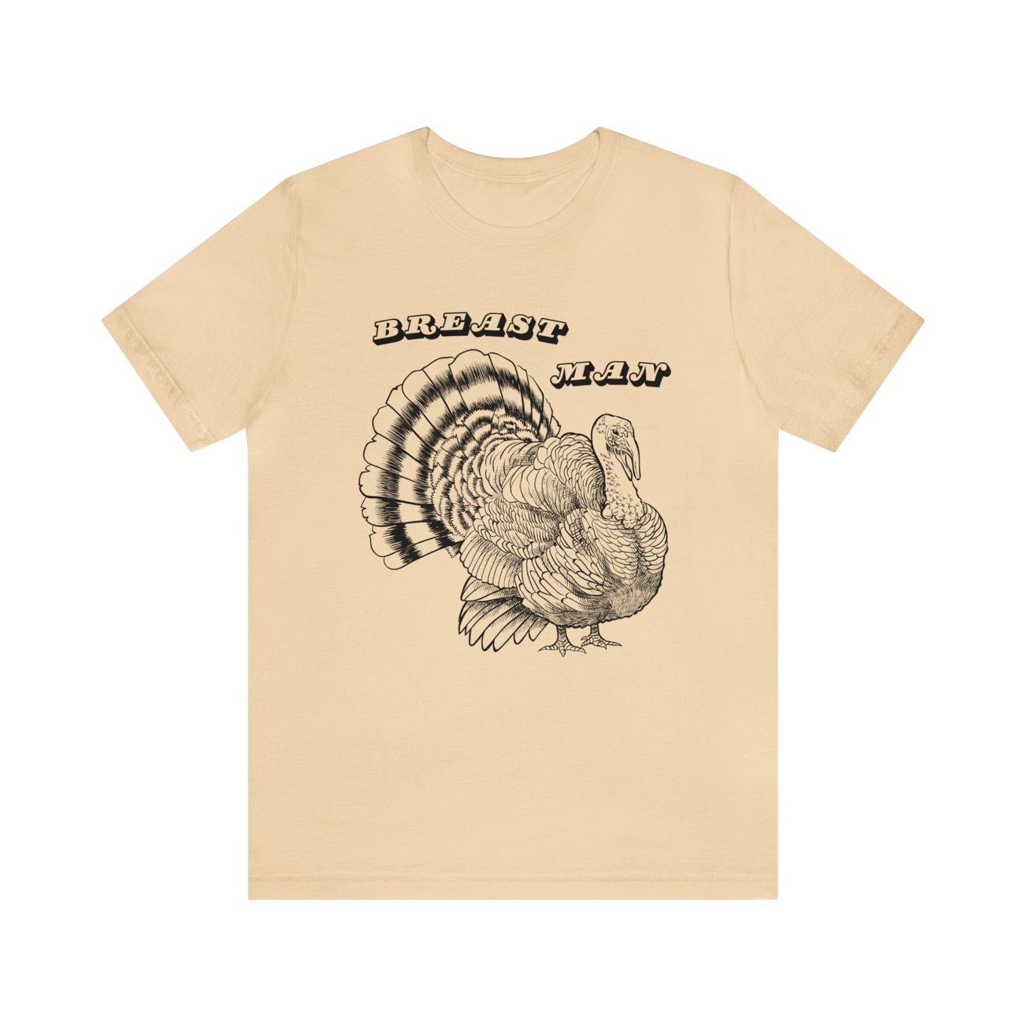 Breast Man. Thanksgiving Jersey Short Sleeve Tee