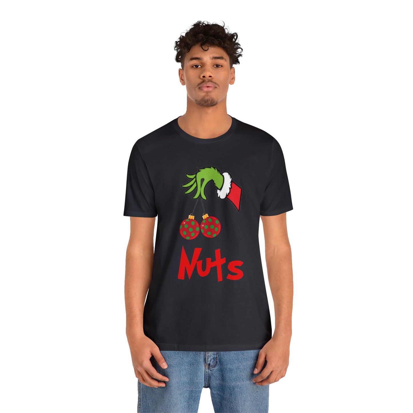 Grinch Couples Tshirt (Nuts) Unisex Jersey Short Sleeve Tee