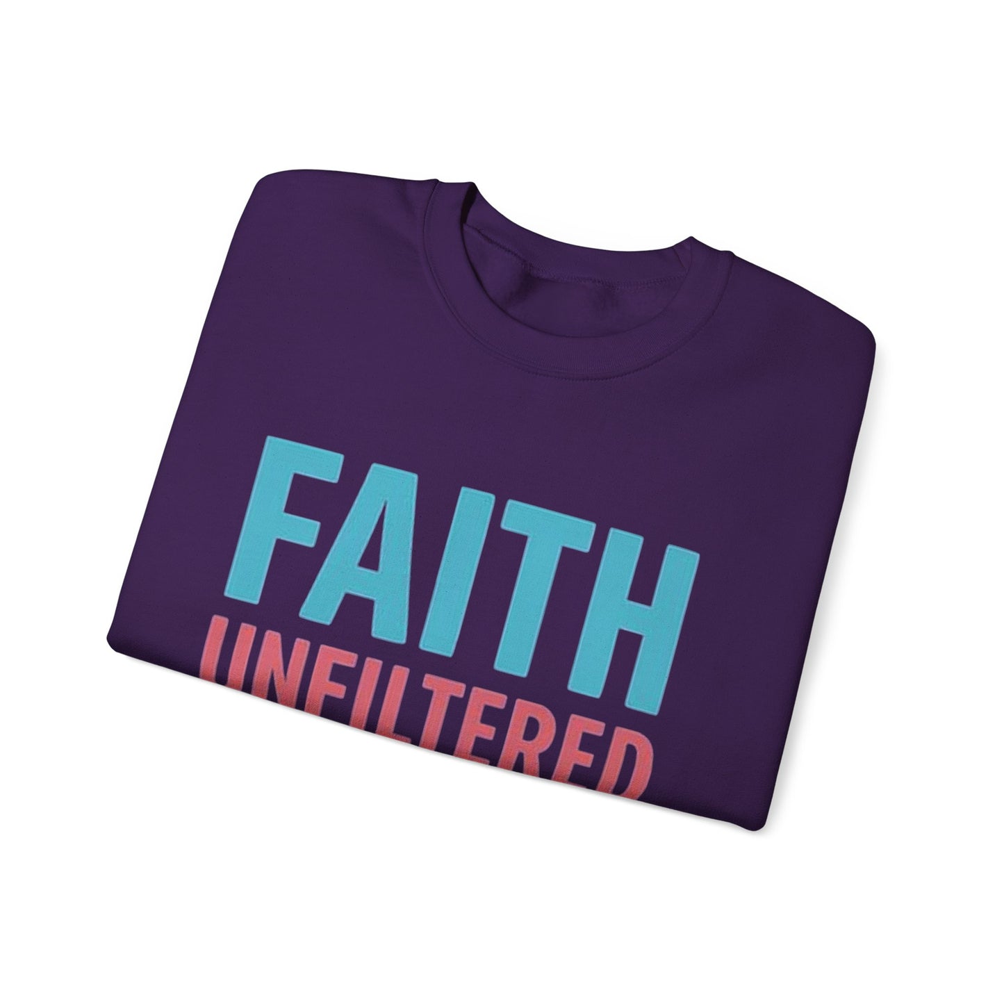 Faith Unfiltered Podcast Crewneck Sweatshirt | Prayer Is Free