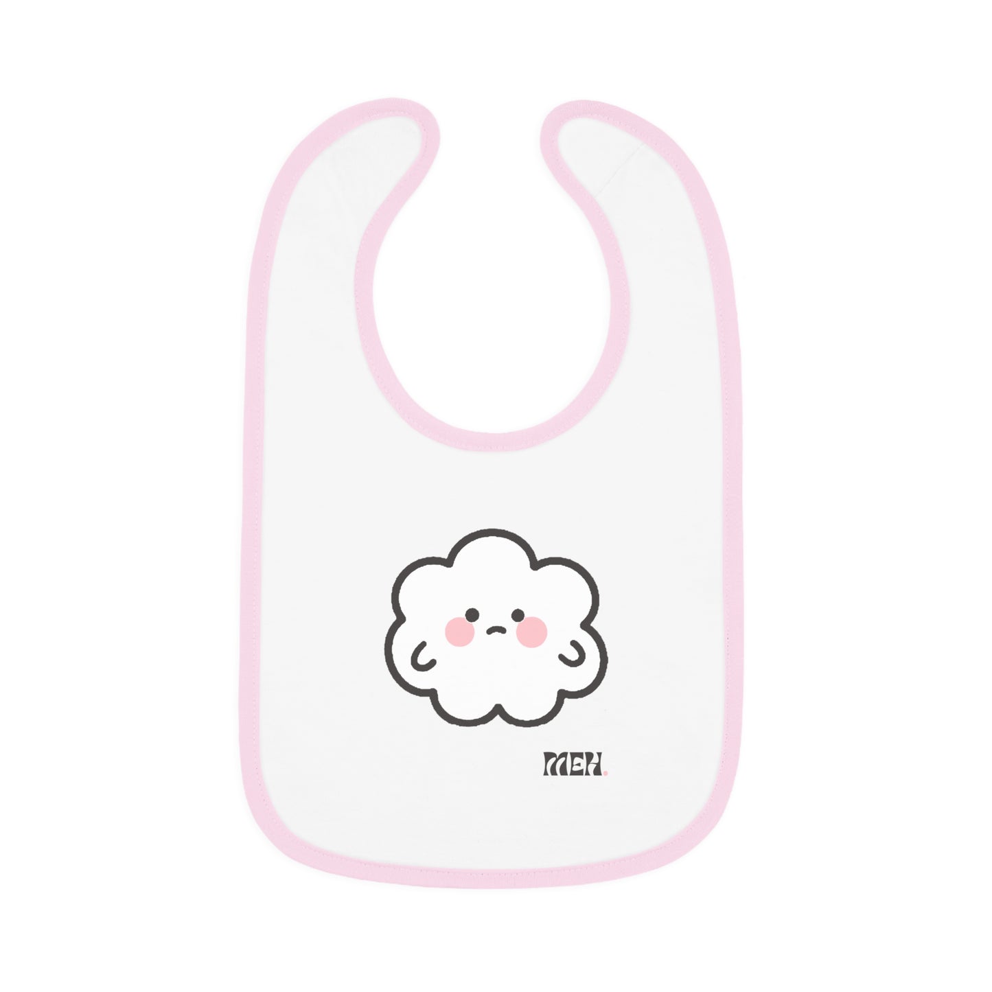 Meh- Cumulo Cuties Baby Contrast Trim Jersey Bib