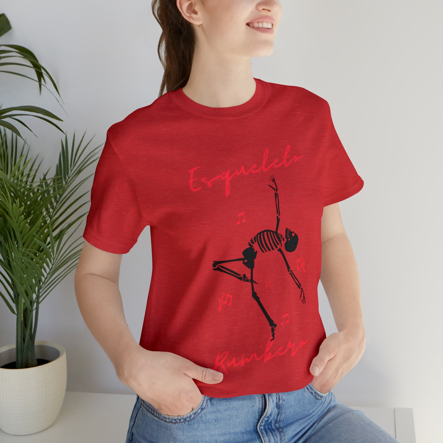 Esqueleto Rumbero Unisex Jersey Short Sleeve Tee