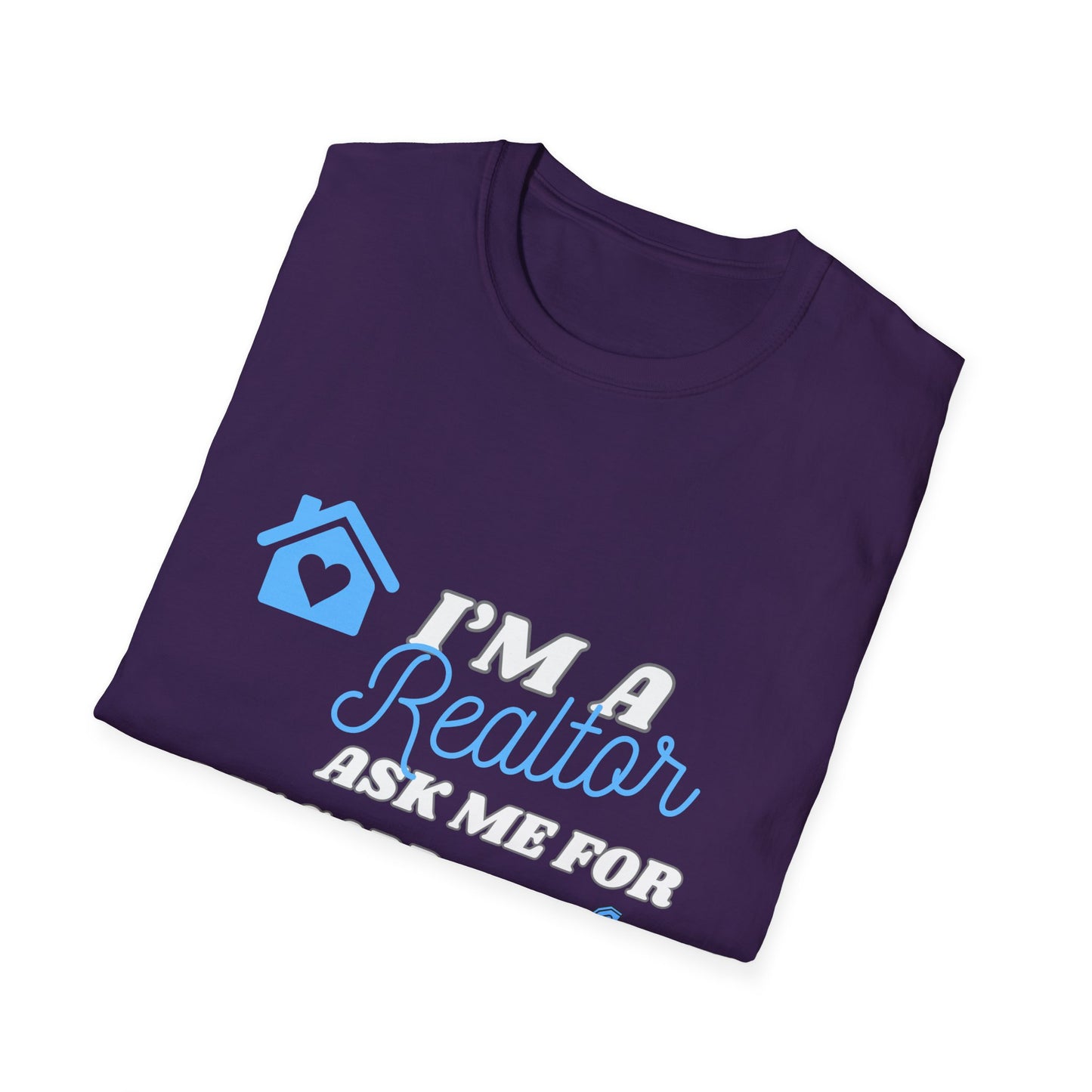 Realtor T-Shirt - Ask me for my card ( light blue)