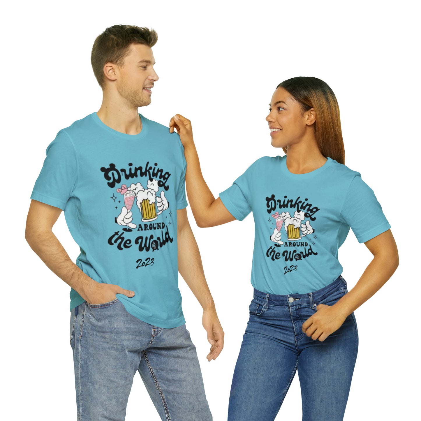 Epcot Drinking Around the World Unisex Jersey Short Sleeve Tee