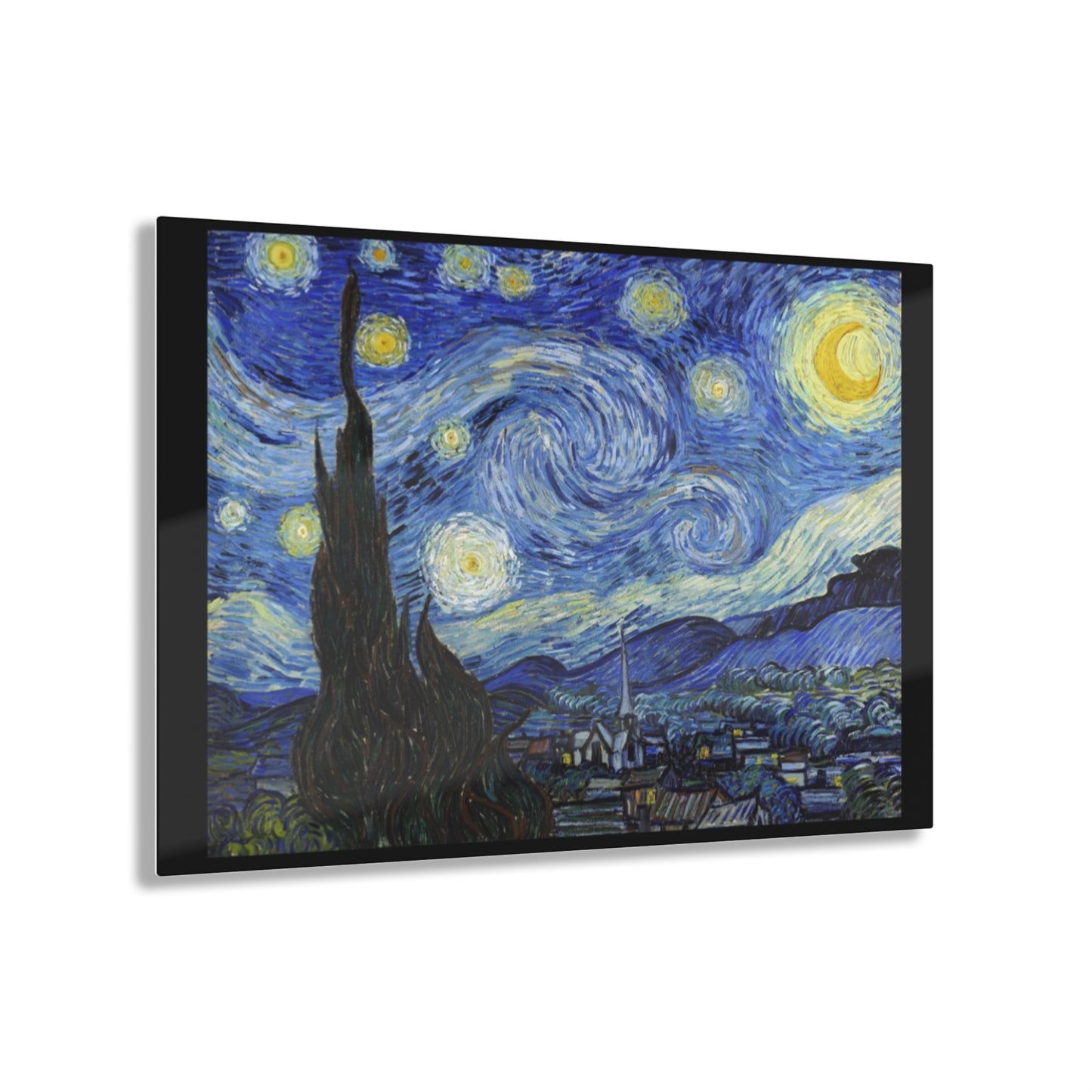 Starry Night By Vincent Van Gogh- Canvas Acrylic Print