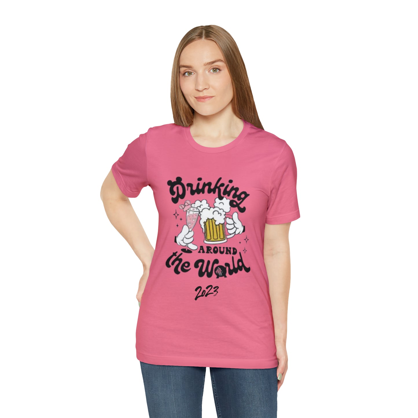 Epcot Drinking Around the World Unisex Jersey Short Sleeve Tee