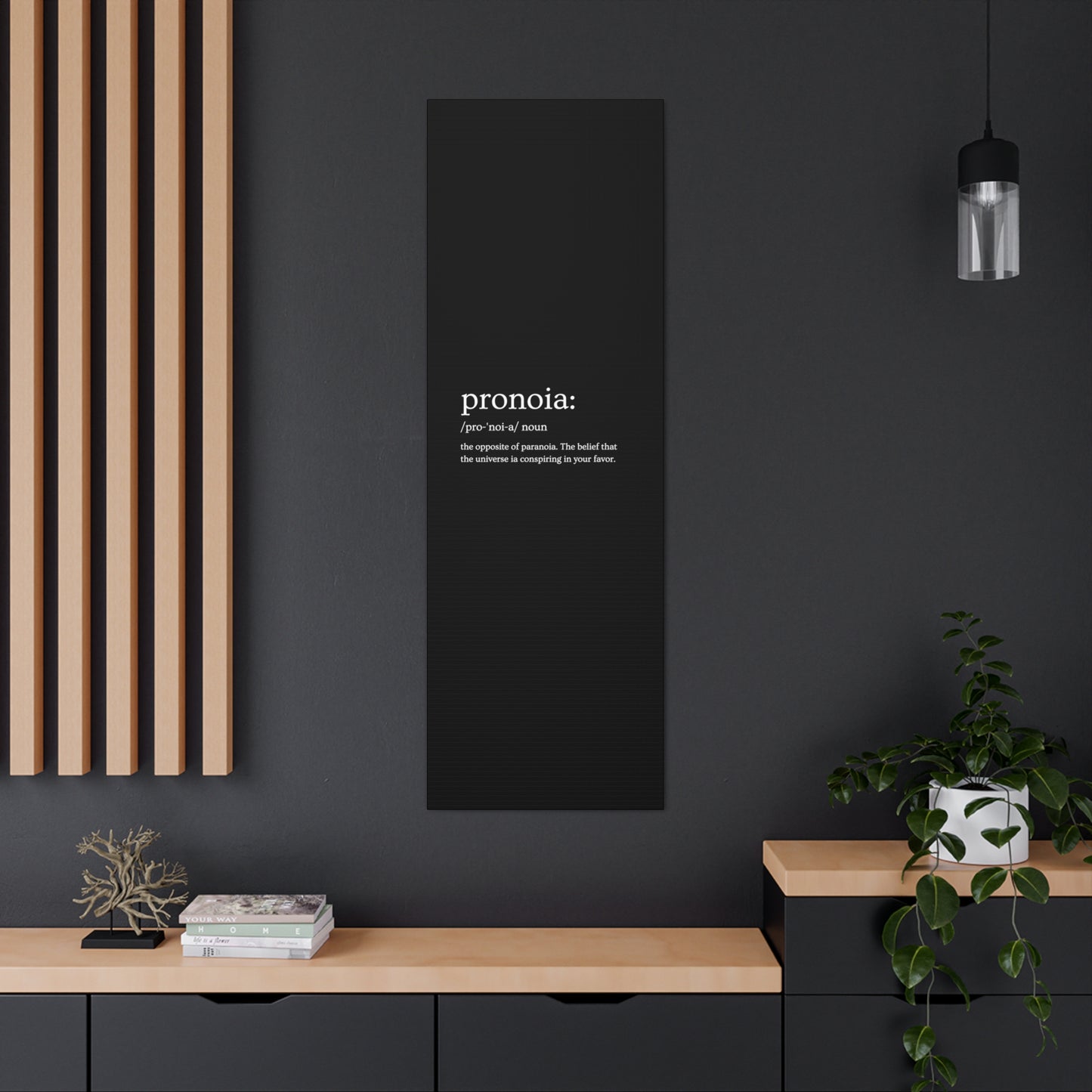 Pronoia - definition Canvas Gallery Wraps