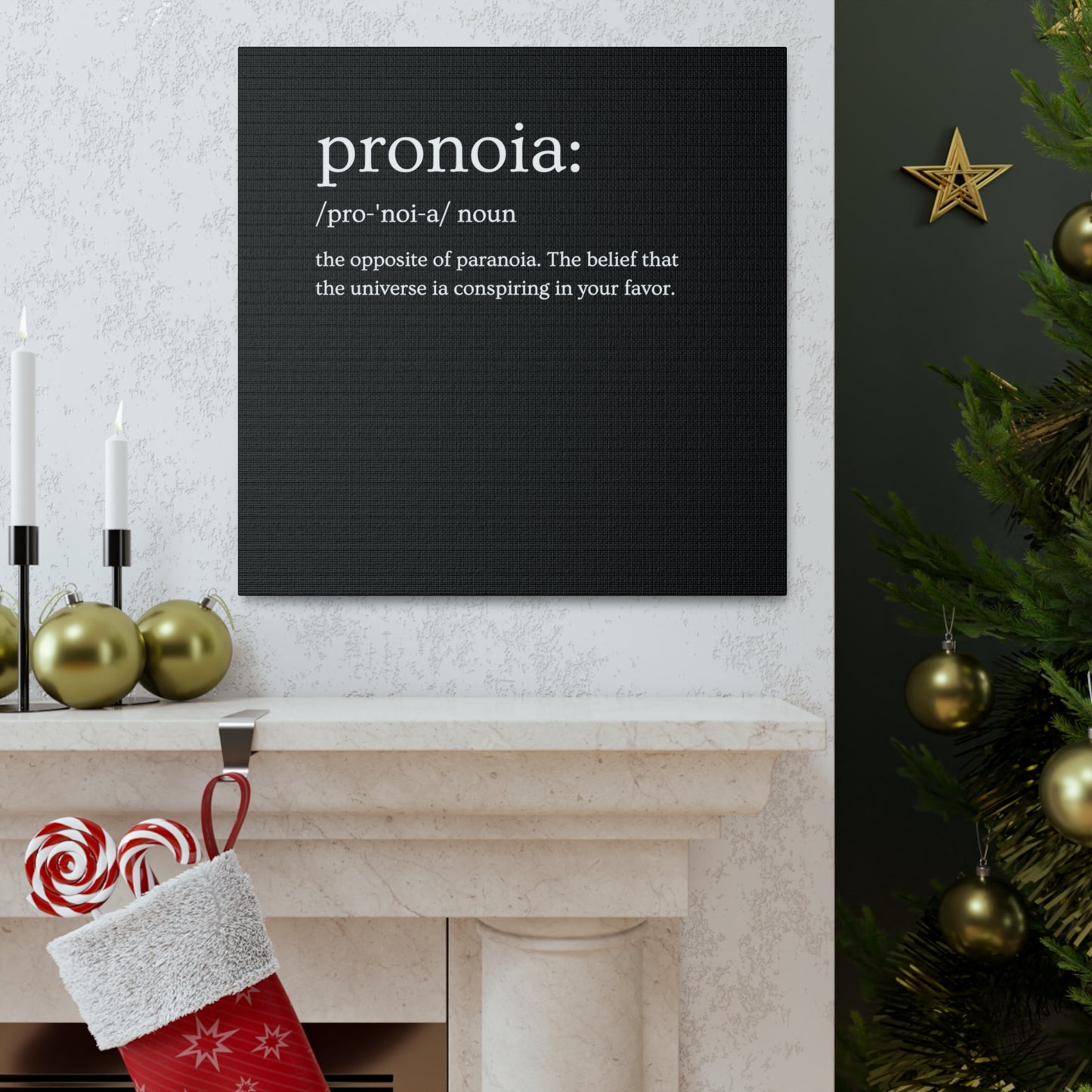 Pronoia - definition Canvas Gallery Wraps