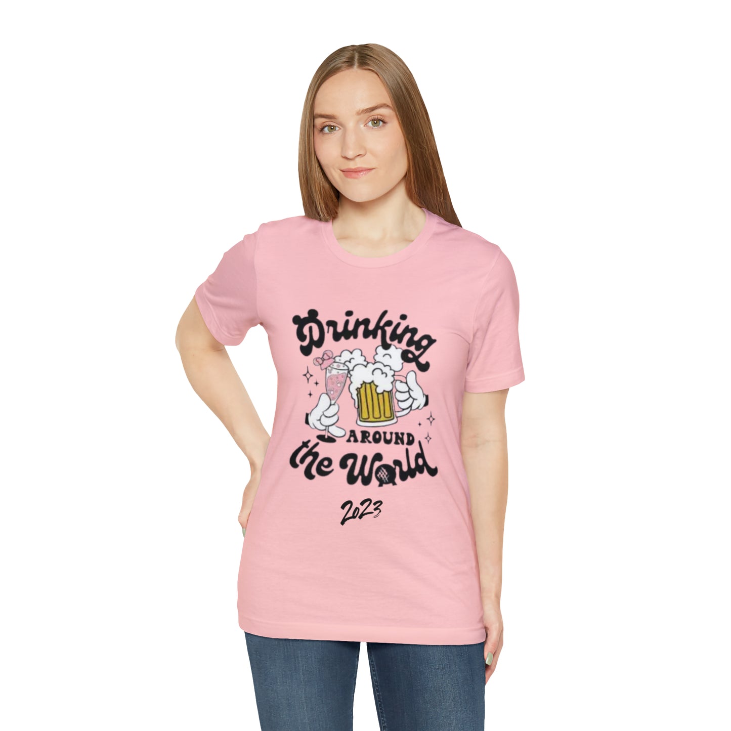 Epcot Drinking Around the World Unisex Jersey Short Sleeve Tee