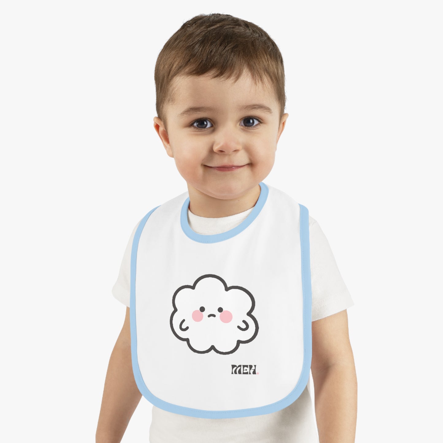Meh- Cumulo Cuties Baby Contrast Trim Jersey Bib