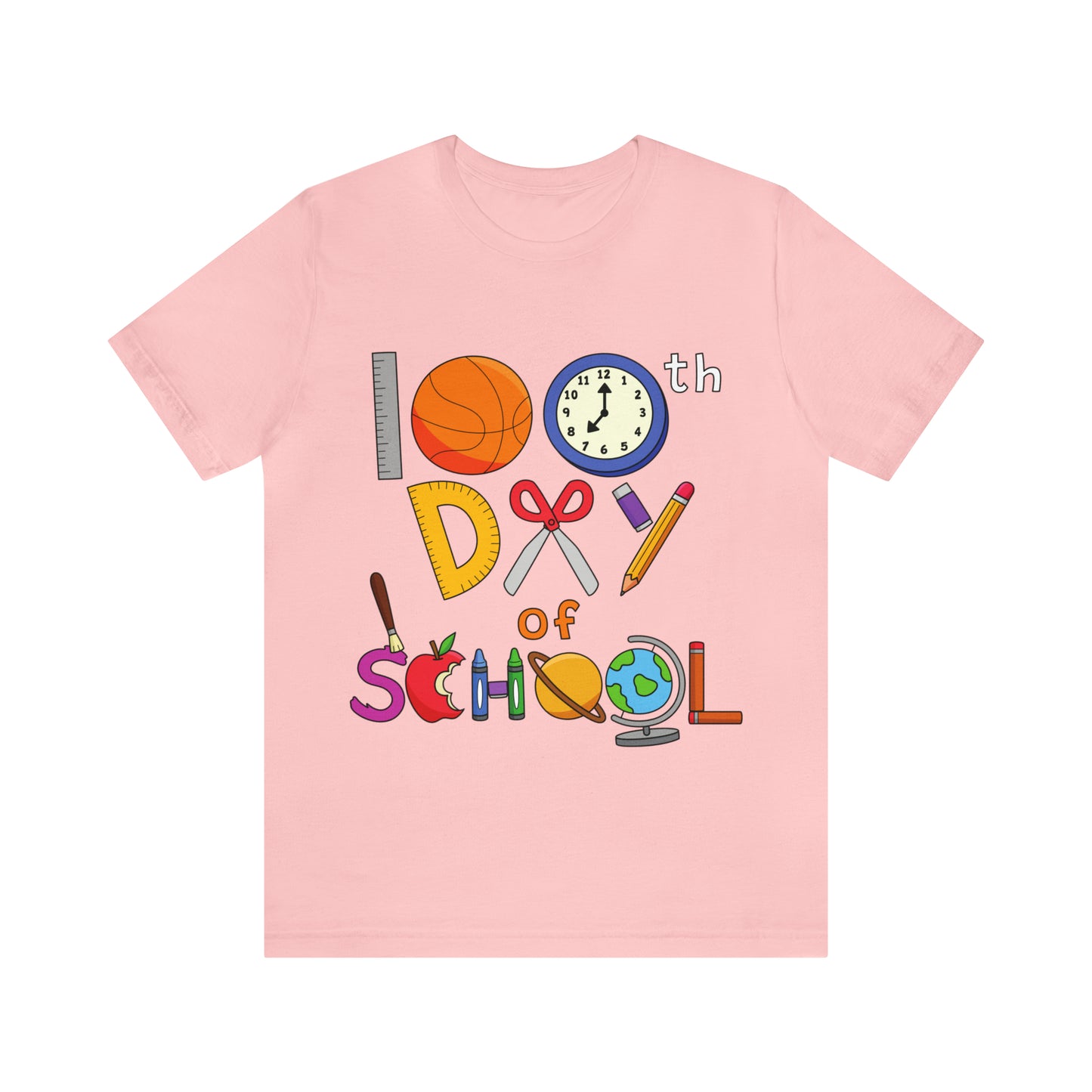 100th Day of School Teacher T- Shirt - Unisex Jersey Short Sleeve Tee