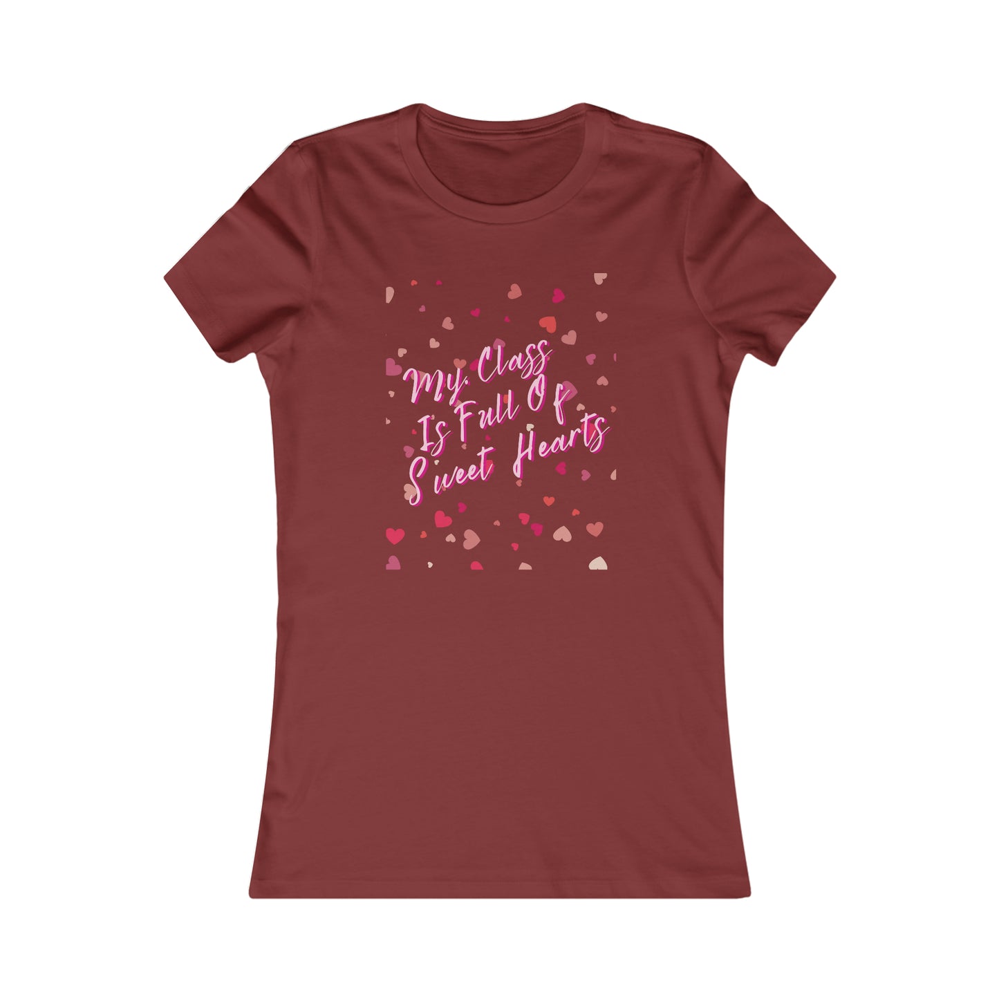 Teachers Valentine's Day T-Shirt- My Class is Full of Sweet Hearts