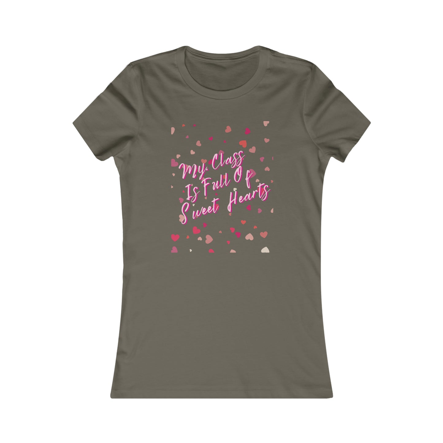 Teachers Valentine's Day T-Shirt- My Class is Full of Sweet Hearts