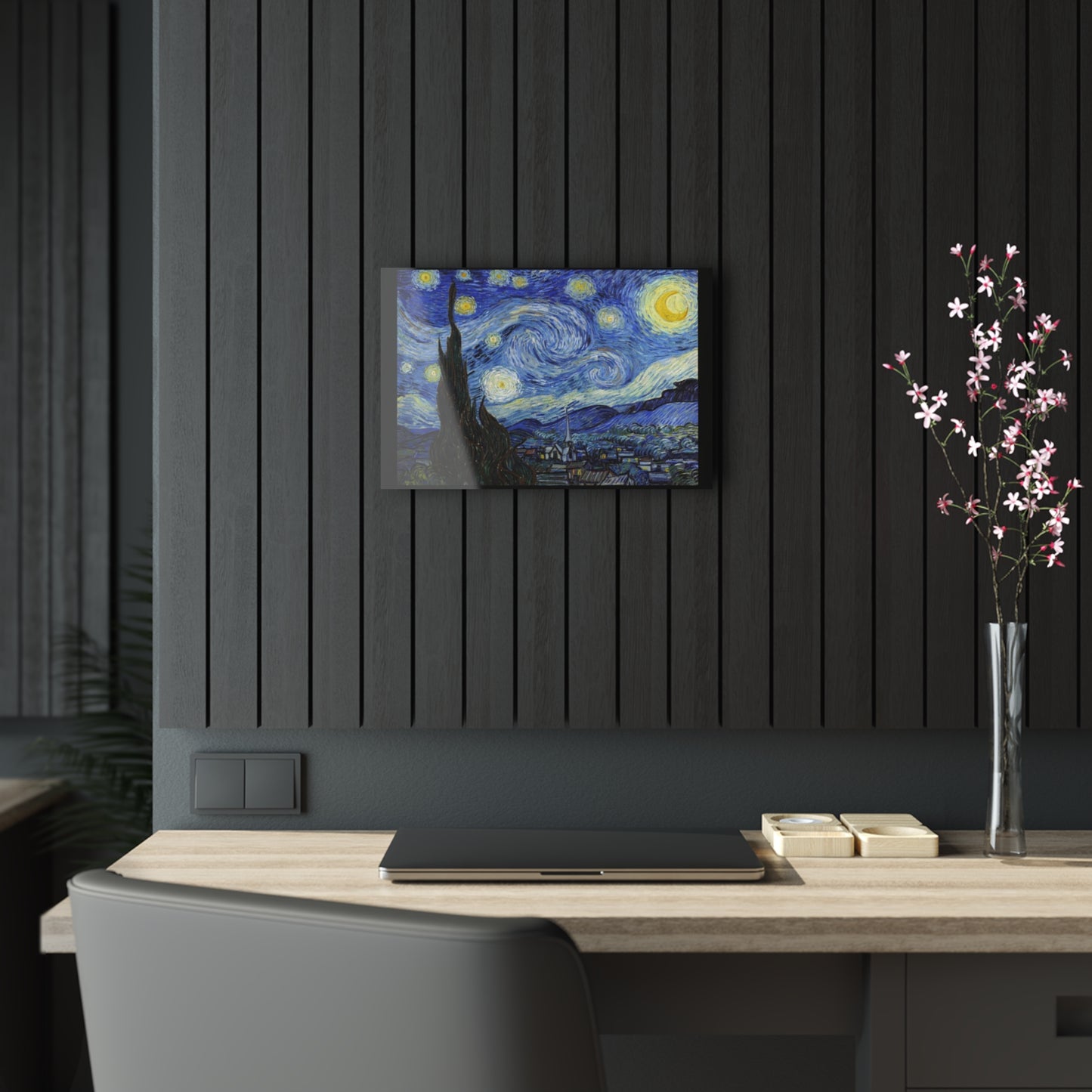 Starry Night By Vincent Van Gogh- Canvas Acrylic Print