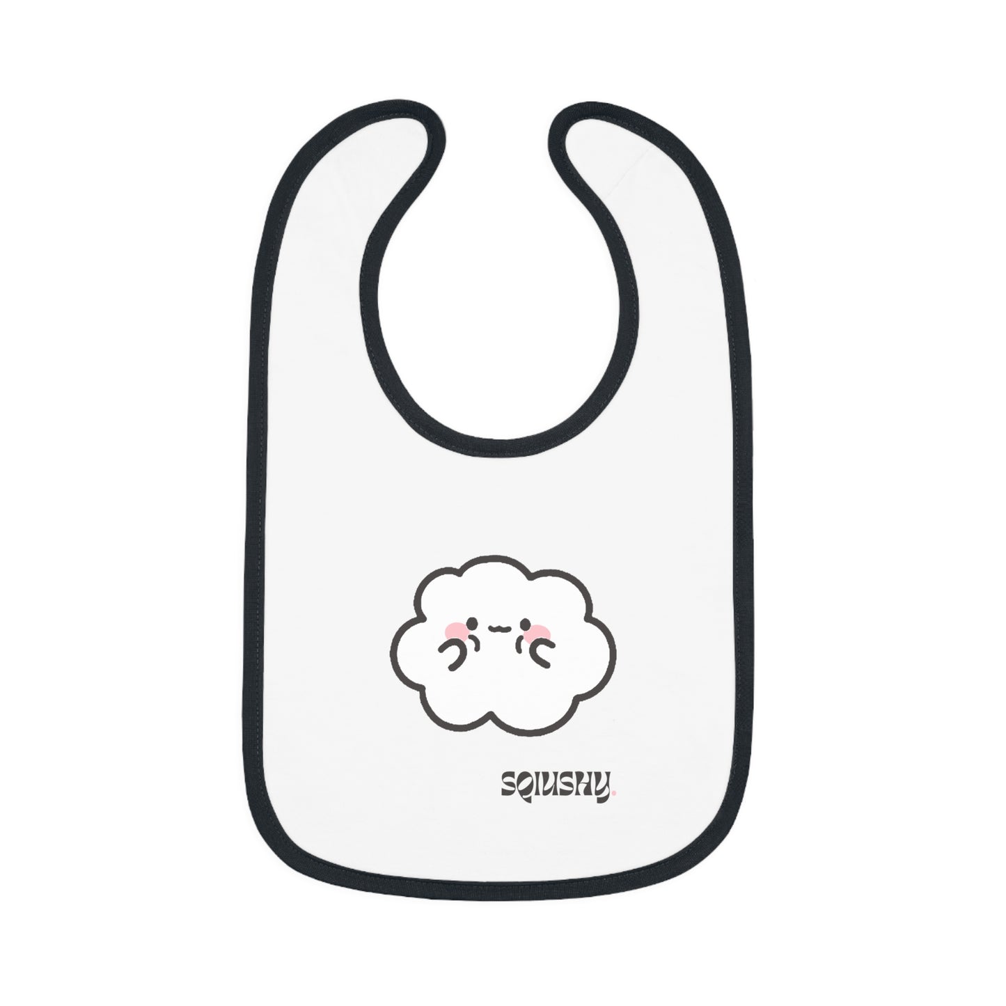 Squishy- Cumulo Cuties Baby Contrast Trim Jersey Bib