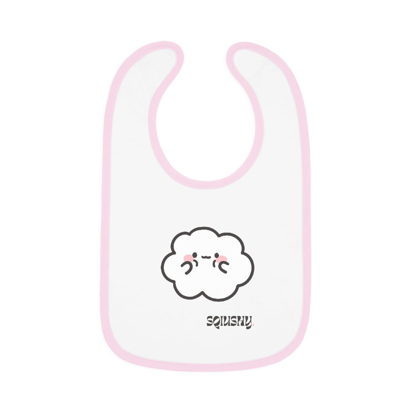 Squishy- Cumulo Cuties Baby Contrast Trim Jersey Bib