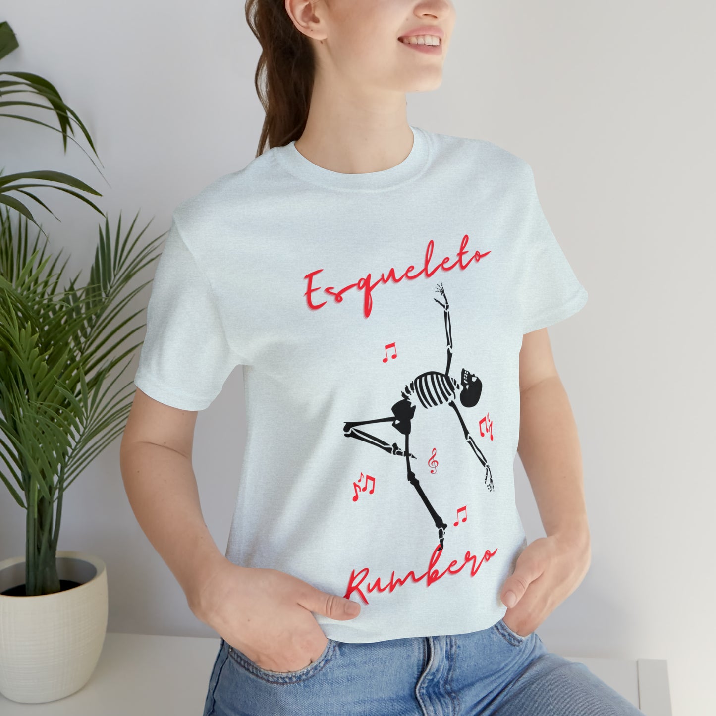 Esqueleto Rumbero Unisex Jersey Short Sleeve Tee